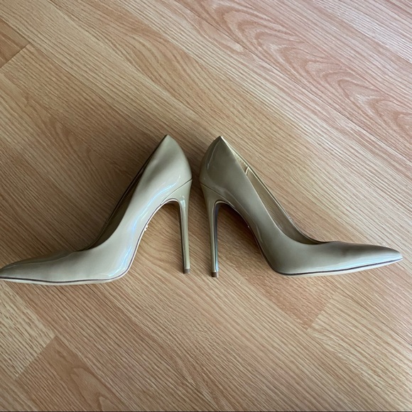 Sam Edelman Danna Nude Patent Leather Pointed Toe Heel Women’s 7 - Picture 10 of 11